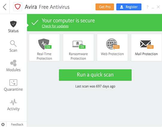 Antivirus for windows xp professional